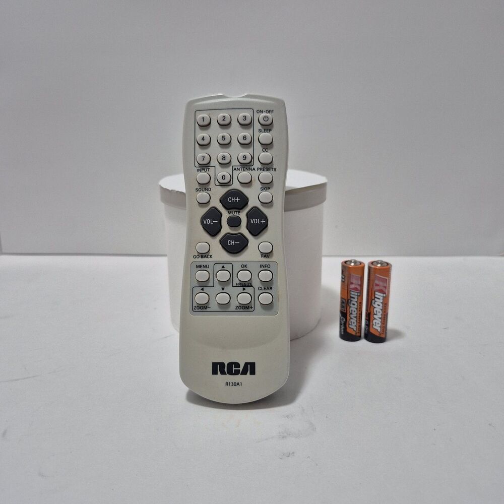 OEM RCA R130A1 TV Remote Control for 32V434T, L32WD12, 24F524T, 27F534T, 32V524T